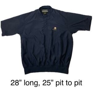 Zero Restriction Golf Outerwear Men's Community Classic Snap Up Wind Shirt Sz M